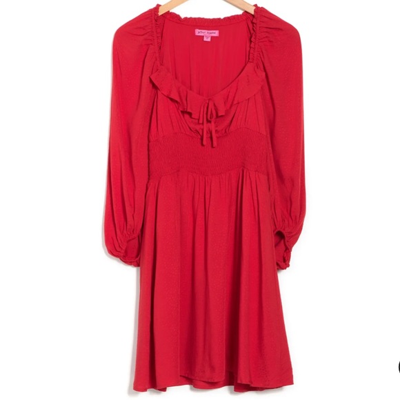 New Ruffled Dot Jacquard Mini Dress
BETSEY JOHNSON - Picture 7 of 8